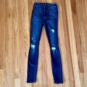 Hollister high rise jeans legging womens size 00R